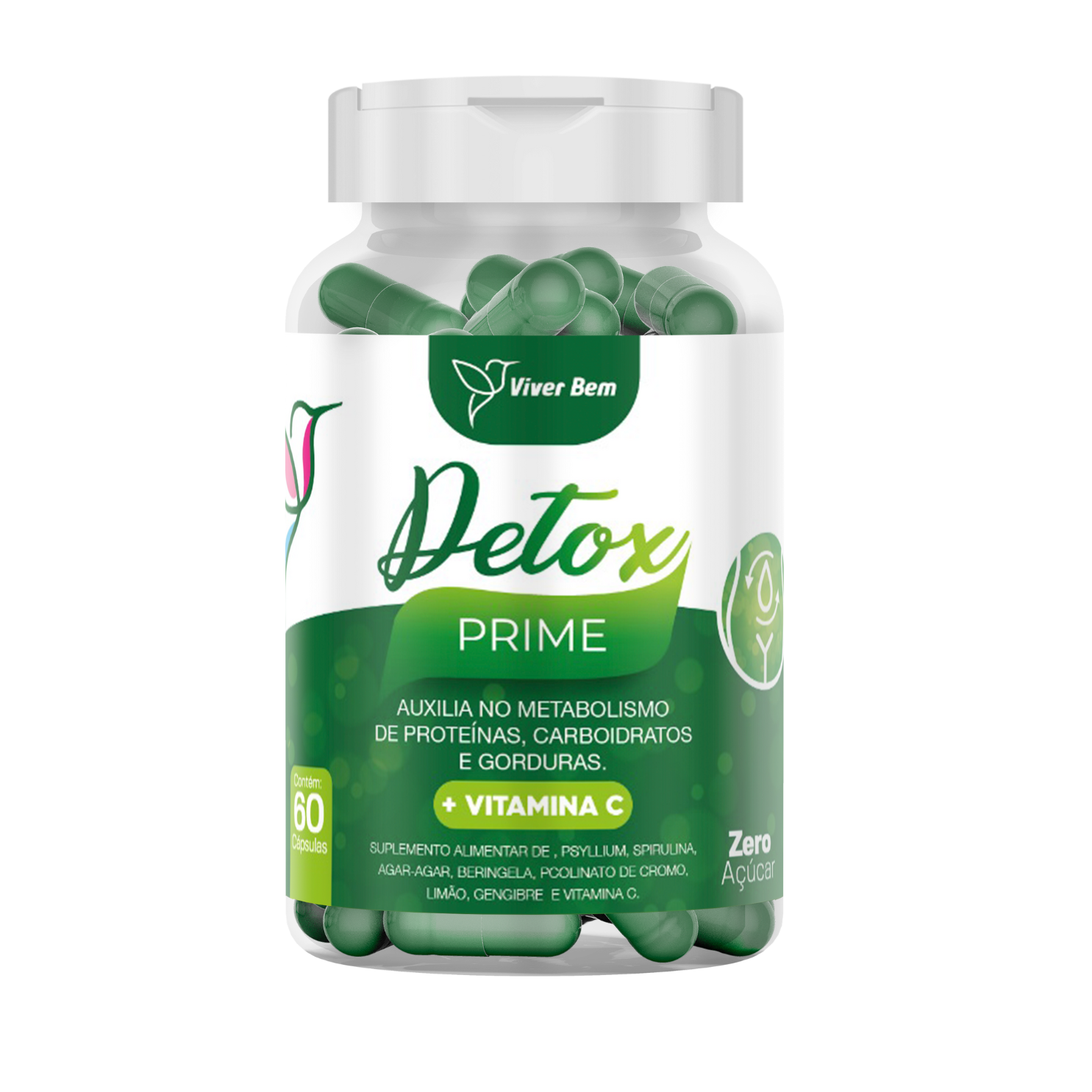 Detox Prime (Viver Bem) 60 cápsulas